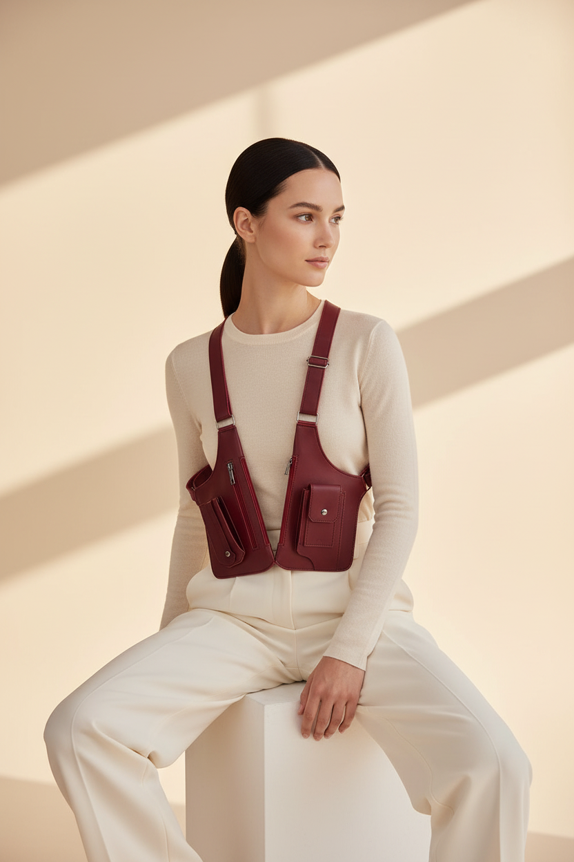 Baevara Burgundy – Seated Editorial